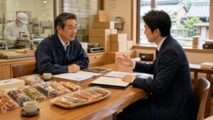 京都の食品製造業の事業承継を相談するモデルケース